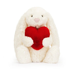 Jellycat Bashful Red Love Heart Bunny Soft Toy