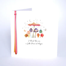 Load image into Gallery viewer, Five Dollar Shake Small Ribbons &amp; Roses I Think You Are A Little Piece Of Magic Card
