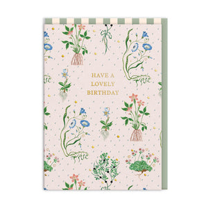 Cath Kidston Roots Repeat Lovely Birthday Card