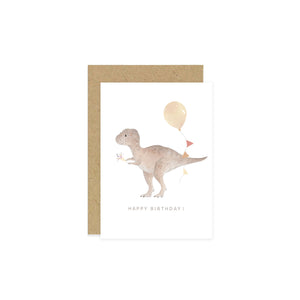 Little Roglets T-Rex Birthday Card