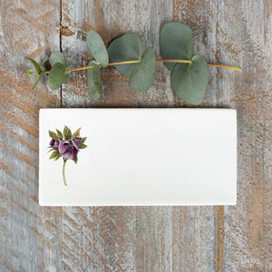 Toasted Crumpet Hellebore Rectangular Soap Dish