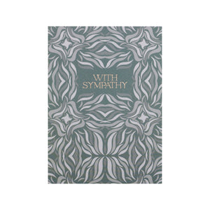 Grace Jackson With Sympathy in Sage Green Swishes Card
