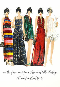 Counting Stars Haute Hippie With Love On Your Special Birthday...Time For Cocktails Card