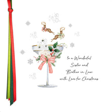 Load image into Gallery viewer, Five Dollar Shake Ribbon Candy To a Wonderful Sister and Brother in Law with Love for Christmas Card
