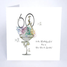 Load image into Gallery viewer, Five Dollar Shake Glamarama 60 To The Birthday Girl This Is Your Year To Sparkle! Birthday Card
