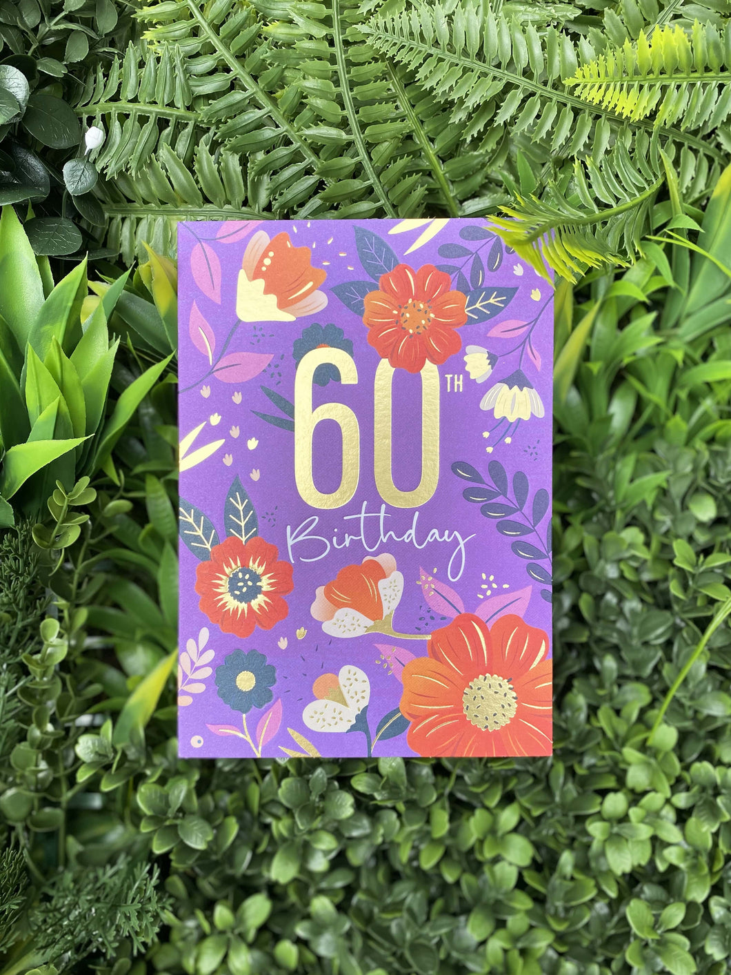 Heyyy Cards ‘I'mPressed Botanique’ Floral Age 60 Birthday Card