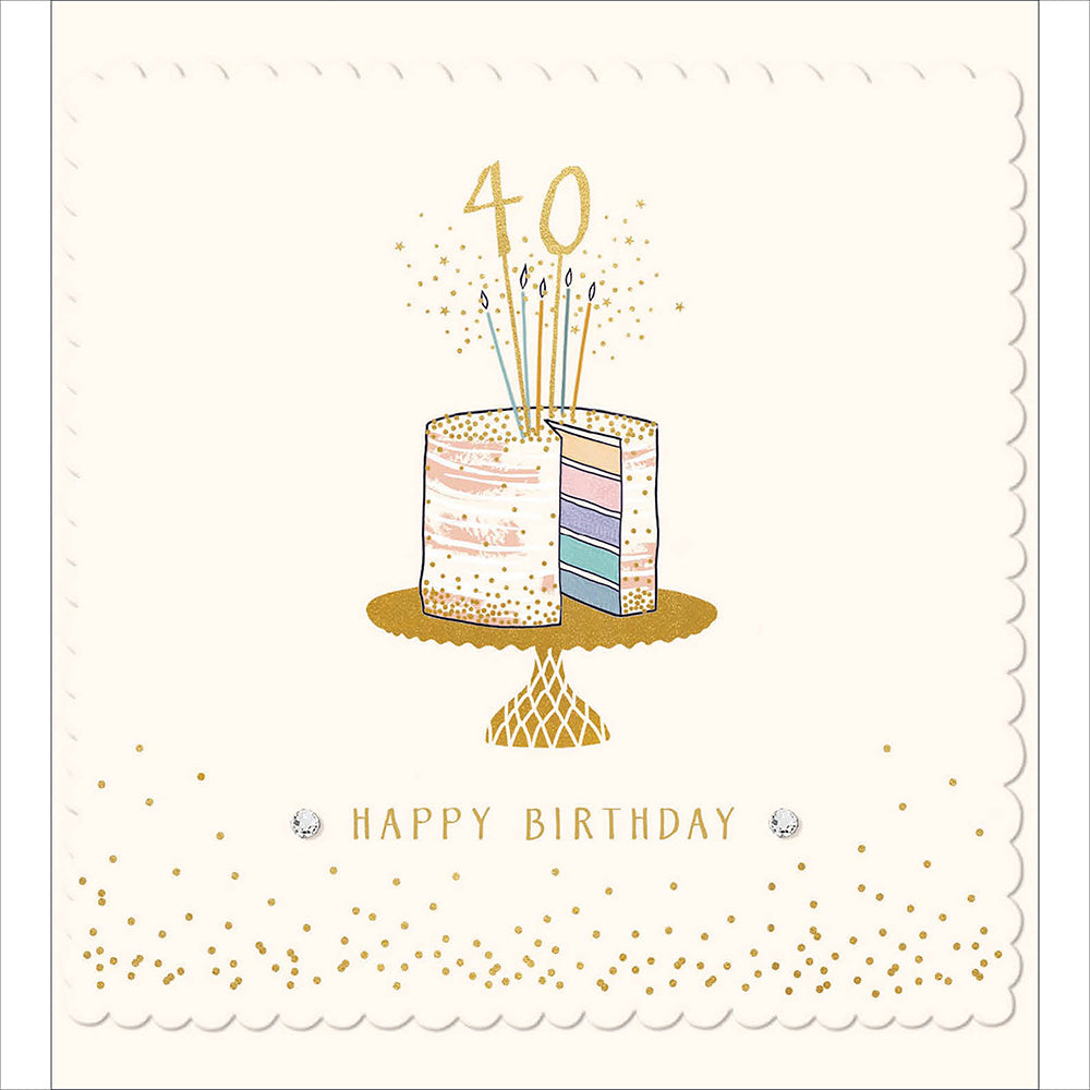 The Proper Mail Company ‘Dotty’ Age 40 Card