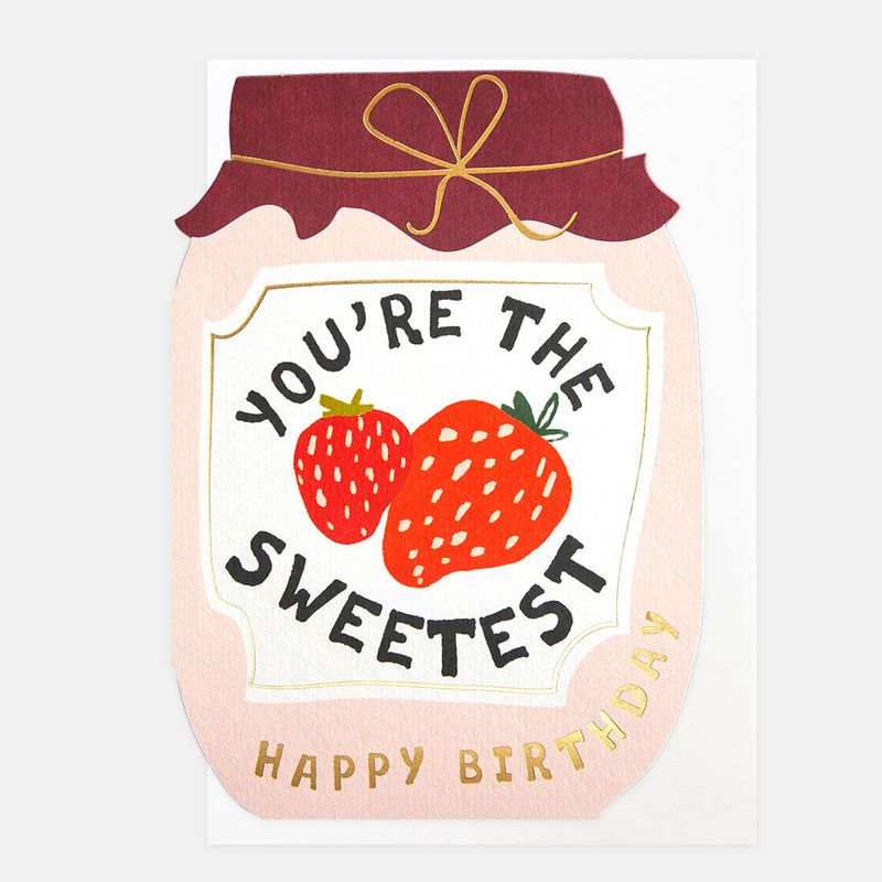 Caroline Gardner You’re The Sweetest Jam Jar Birthday Card