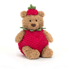 Load image into Gallery viewer, Jellycat Bartholomew Bear Strawberry Soft Toy

