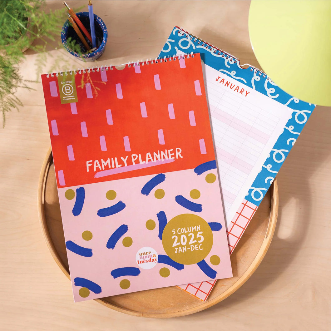 Good Tuesday 2025 Family Planner / Colour Flow / A3