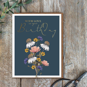 Toasted Crumpet Pretty Posies With Love Birthday Card