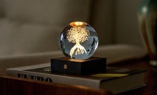 Load image into Gallery viewer, Gingko Design Amber Crystal Light / Tree Of Life
