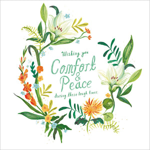 Woodmansterne ‘Comfort And Peace’ Deepest Sympathy Card