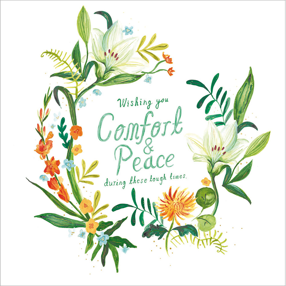 Woodmansterne ‘Comfort And Peace’ Deepest Sympathy Card