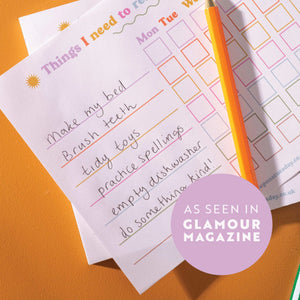 Good Tuesday A5 Kids Weekly Planner Pad / Things I Need To Remember