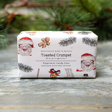 Load image into Gallery viewer, Toasted Crumpet Peppermint Candy-cane (All Things Jolly Pure) 190g Soap Bar
