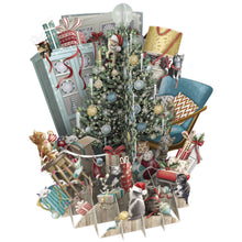 Load image into Gallery viewer, Paper D’Art Cat’s Christmas, 3D Pop Up Christmas Card
