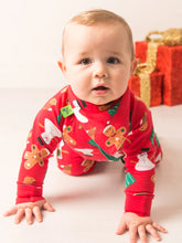 Load image into Gallery viewer, Blade &amp; Rose Snowman Zip-Up Romper / 0-6 Months
