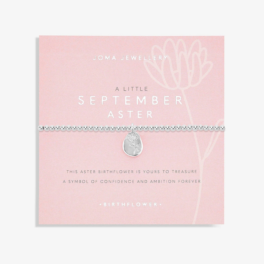 Joma Birth Flower A Little September Bracelet / Aster