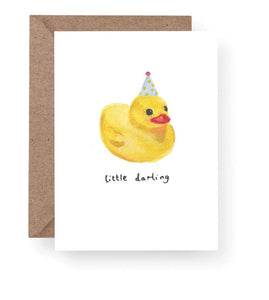 Western Sketch Little Darling | New Baby Card
