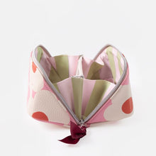 Load image into Gallery viewer, Caroline Gardner Pink Flower Flat Lay Cosmetic Bag
