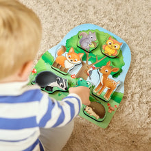 Load image into Gallery viewer, Orchard Toys Woodland Chunky Wooden Puzzle
