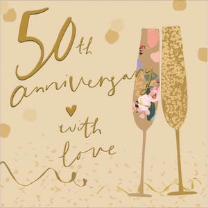 Stephanie Dyment Golden Wedding Anniversary Card