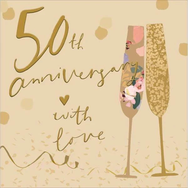 Stephanie Dyment Golden Wedding Anniversary Card