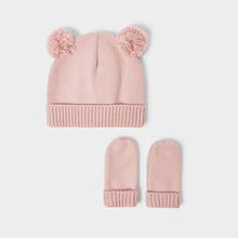 Load image into Gallery viewer, Katie Loxton Baby Hat &amp; Mittens Set / Pink

