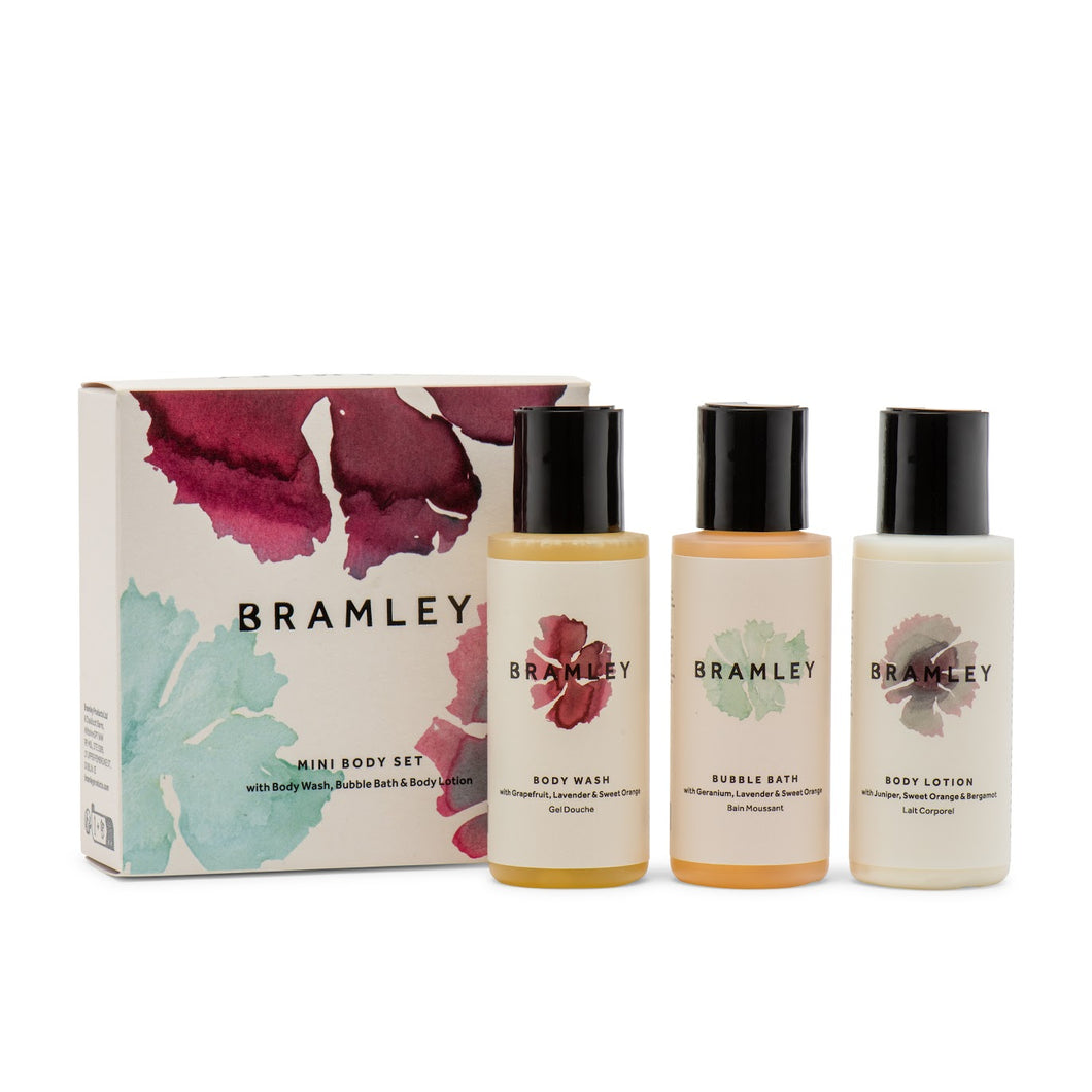Bramley Mini Body Set With Body Wash, Bubble Bath & Body Lotion