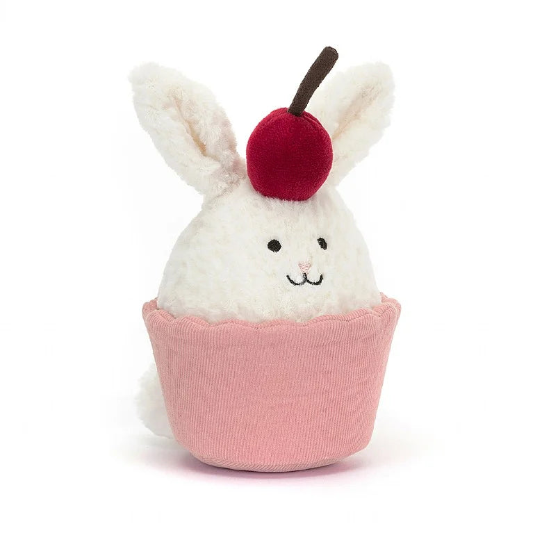 Jellycat Dainty Dessert Bunny Cupcake Soft Toy