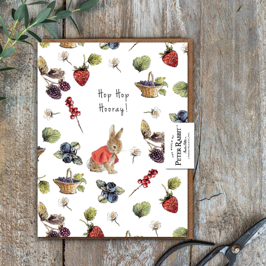 Toasted Crumpet Peter Rabbit & Friends Hop Hop Hooray! (Flopsy Bunny) Card