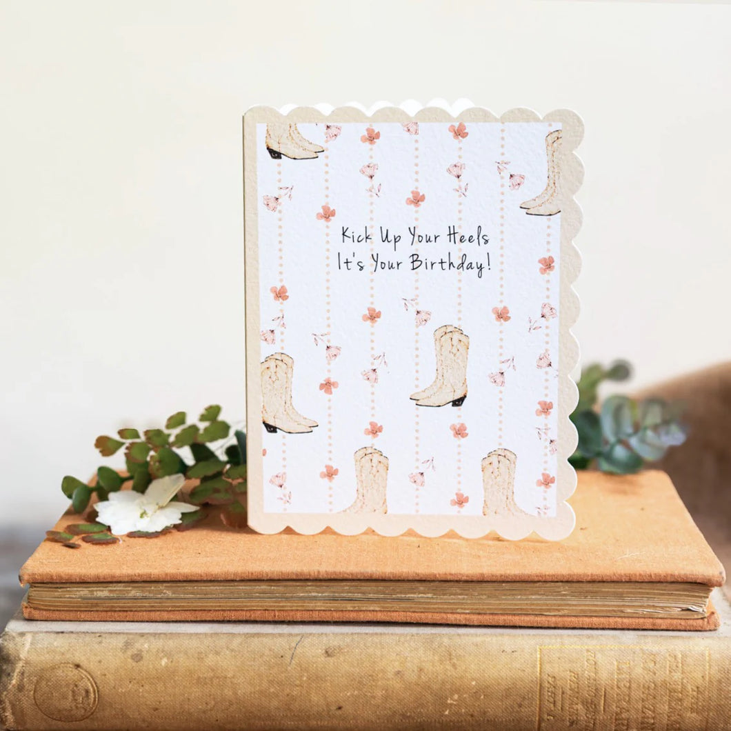 Toasted Crumpet Western Wildflowers Kick Up Your Heels It’s Your Birthday Card