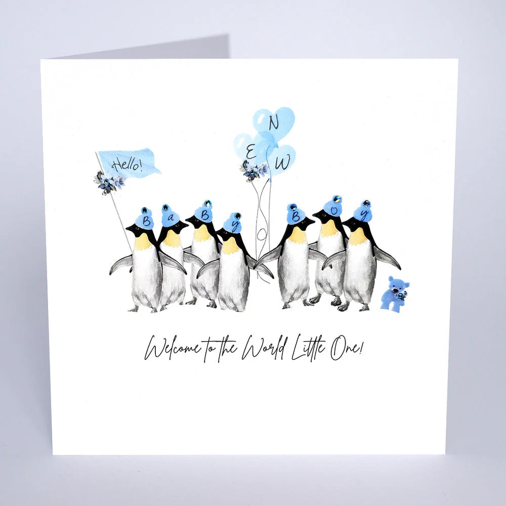 Five Dollar Shake Welcome To The World Little One! New Baby Boy Card