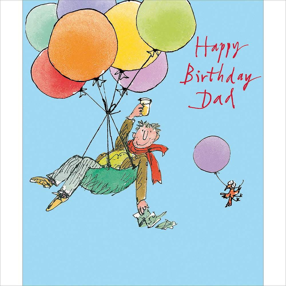 Woodmansterne Quentin Blake ‘Look Up To You’ Dad Birthday Card