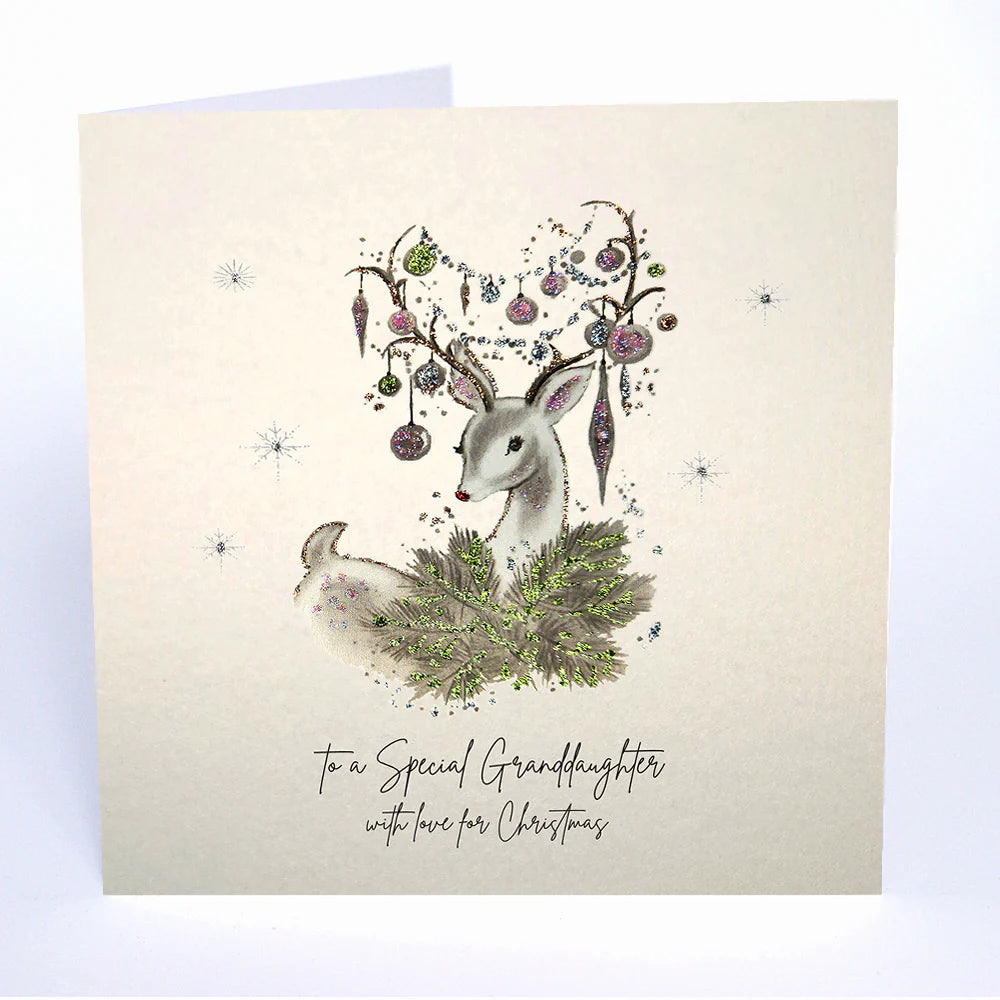 Five Dollar Shake ‘Fleur De Noel’ Christmas Card To A Special Grandaughter