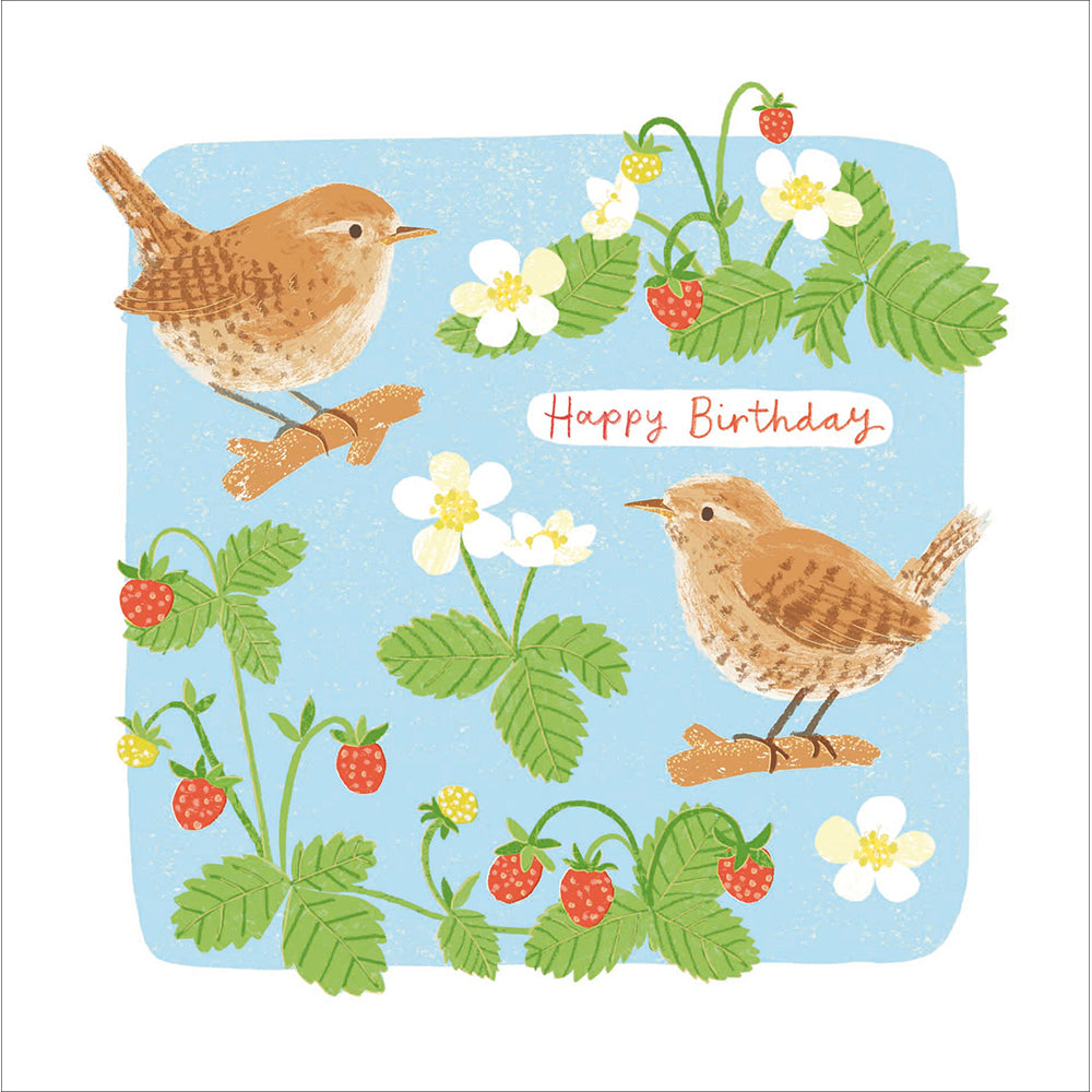 Woodmansterne Sweet Wrens Birthday Card