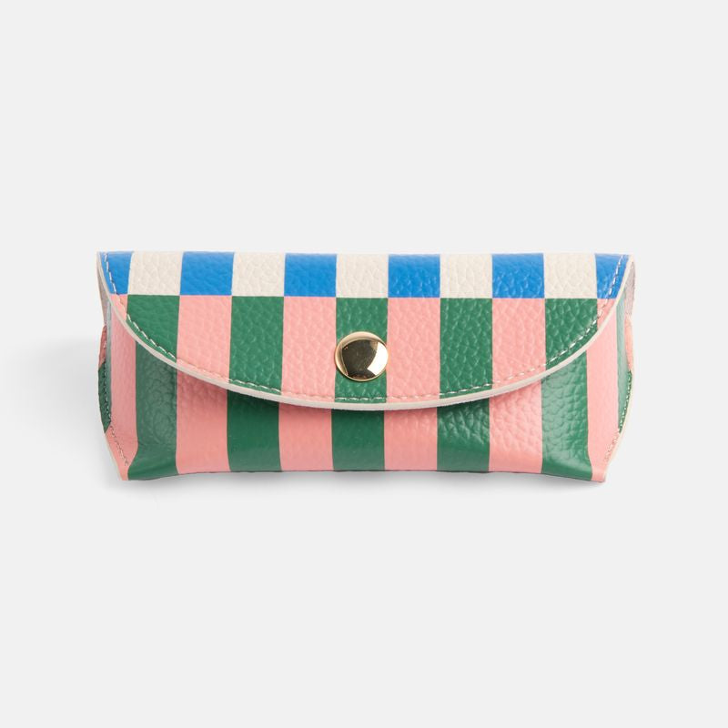 Caroline Gardner Multi Stripe Flap Glasses Case