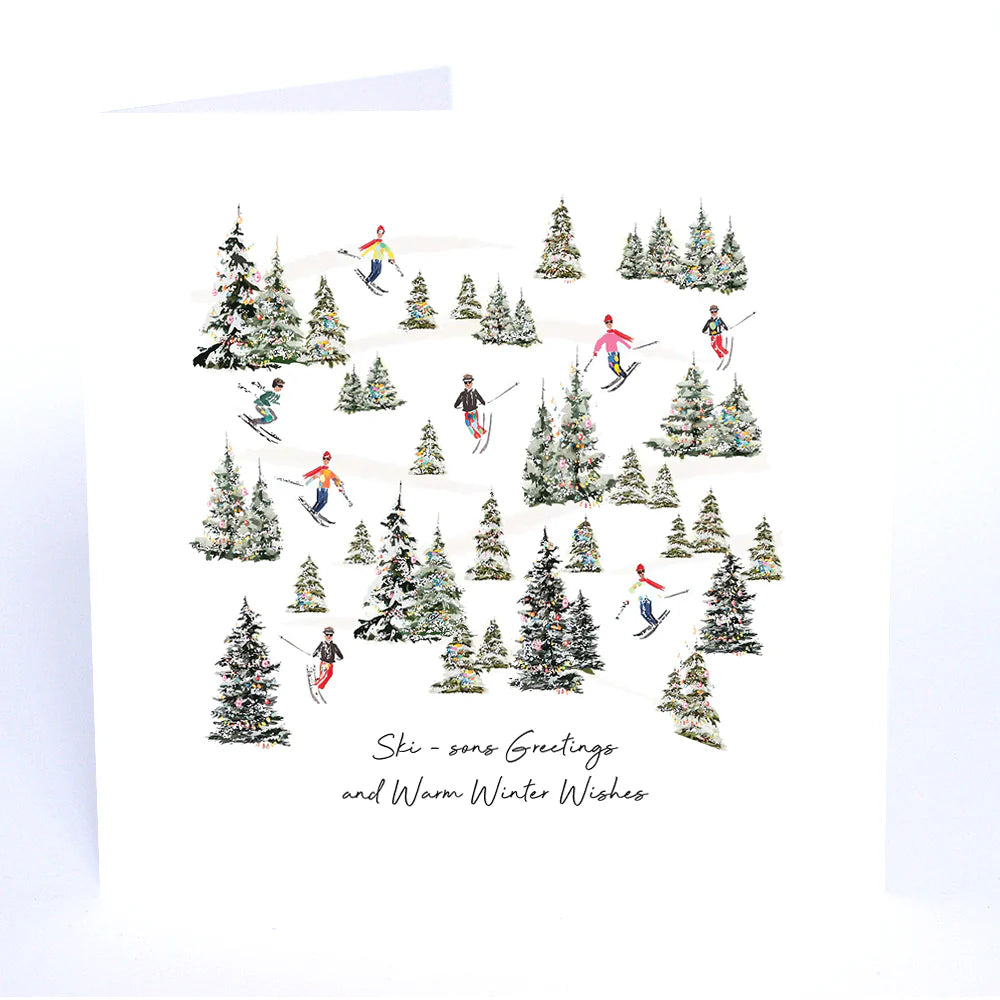 Five Dollar Shake Always Believe Christmas Ski-sons Greetings and Warm Winter Wishes Card