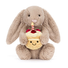 Load image into Gallery viewer, Jellycat Bashful Beige Bunny 'Birthday' Soft Toy
