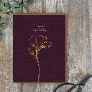 Toasted Crumpet Cosy Knit Deepest Sympathy Card