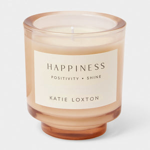 Katie Loxton Sentiment Candle / Happiness / Fresh Linen & White Lily