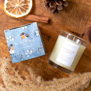 Toasted Crumpet Robin (Winter Love) Mini Votive Boxed Candle