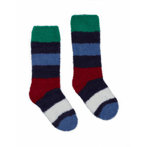 Joules Fantastically Fluffy Socks - Multi Stripe Sizes 9-12 / 13-3