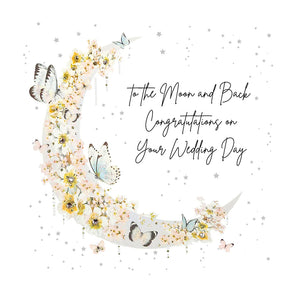 Five Dollar Shake Mimosa Moon Congratulations On Your Wedding Day (To The Moon) Card