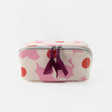 Load image into Gallery viewer, Caroline Gardner Pink Flower Flat Lay Cosmetic Bag
