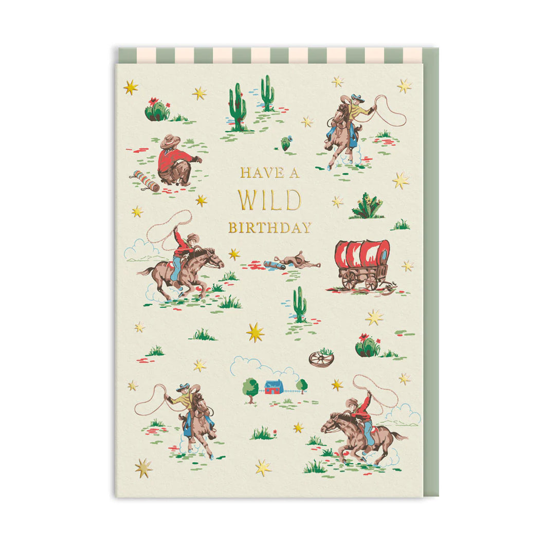 Cath Kidston Cowboy Wild Birthday Card