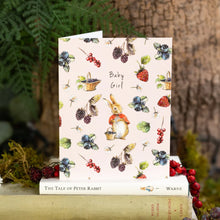 Load image into Gallery viewer, Toasted Crumpet Peter Rabbit &amp; Friends Baby Girl (Flopsy) Card
