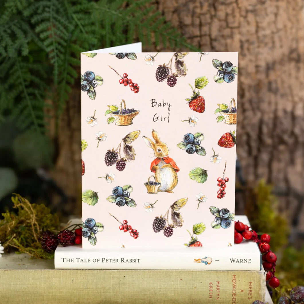 Toasted Crumpet Peter Rabbit & Friends Baby Girl (Flopsy) Card