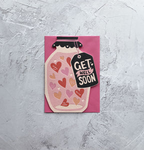 Heyyy Cards ‘Taking Shape’ Sending Love Die Cut Get Well Card